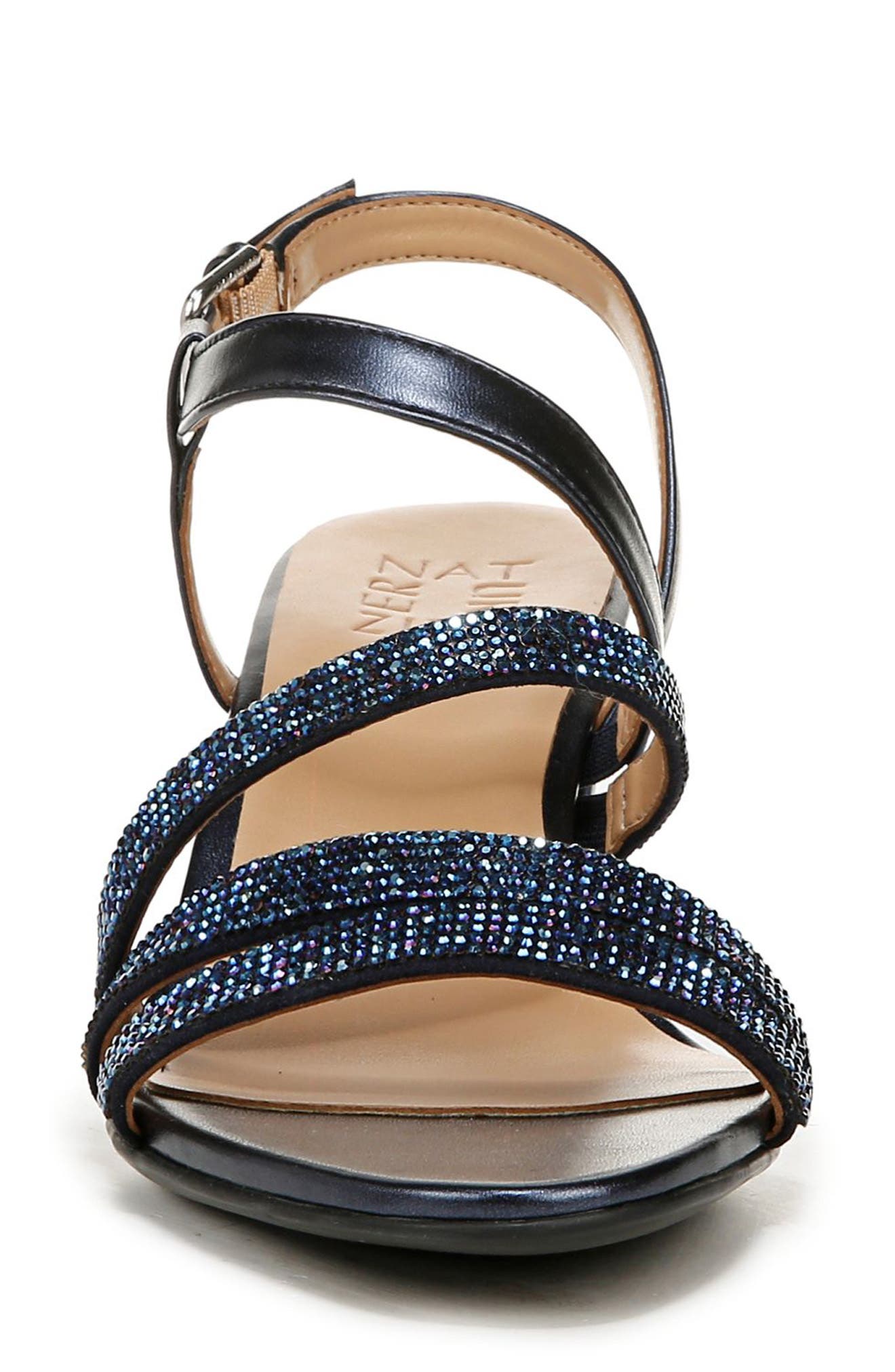 Bridget 2 Sandal, Alternate, color, FRENCH NAVY FAUX LEATHER