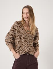 Hush Betty Wool Blend Patterned Wrap Jumper