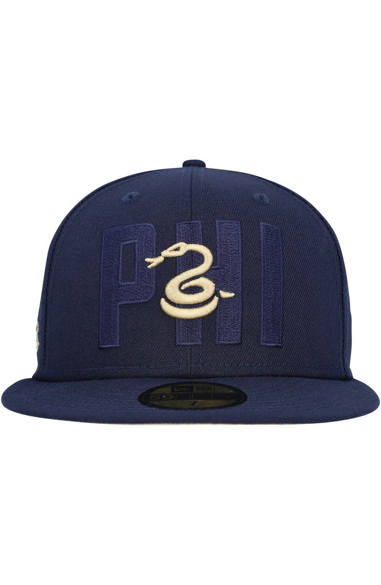New Era Men's New Era Navy Philadelphia Union Kick Off 59FIFTY Fitted Hat, Alternate, color, 
