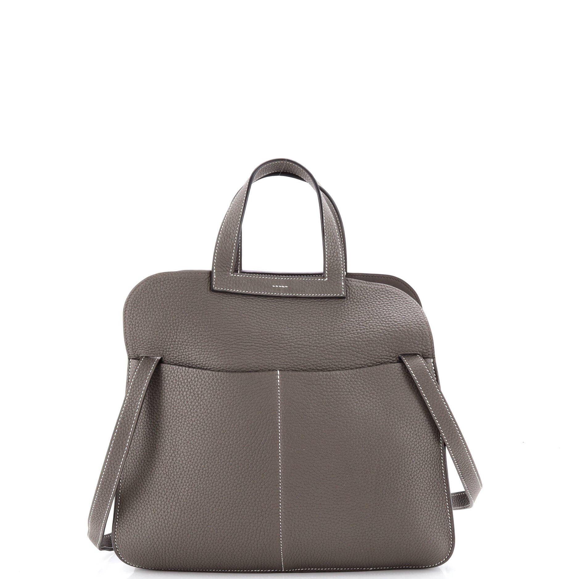 Pre-Owned Hermes Halzan Bag Clemence 31, Alternate, color, Etain