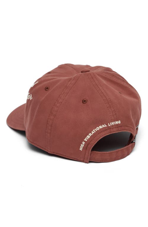 Spiritual Gangster Logo Script Dad Cap In Brown