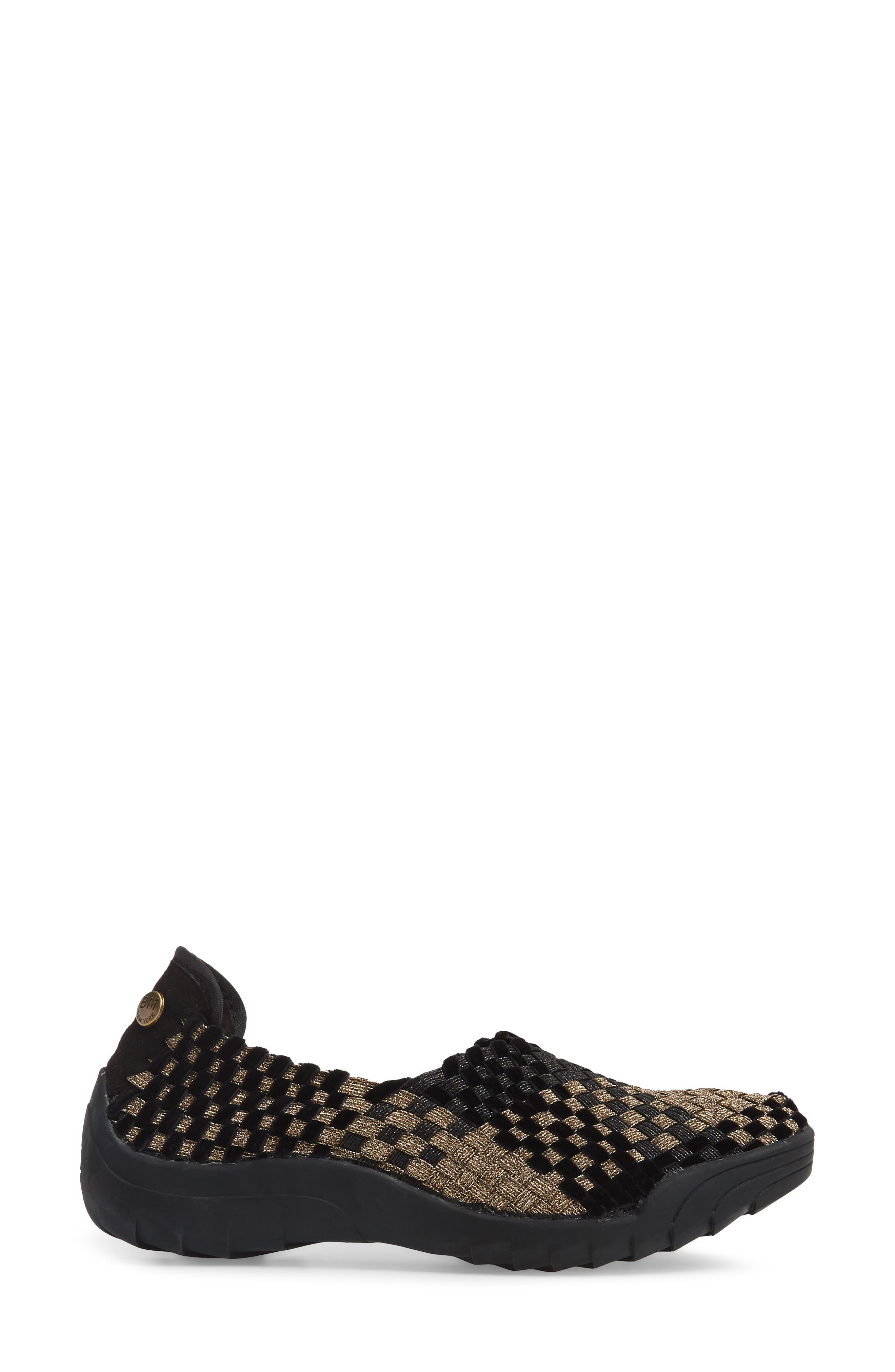 Rigged Fly Slip-On Sneaker, Alternate, color, BRONZE/ BLACK METALLIC FABRIC