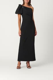 Shoshanna Midnight Embellished Crepe Perla Dress