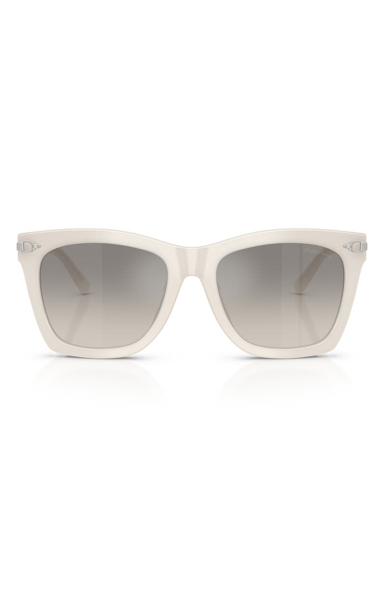Ralph Lauren 54mm Square Sunglasses, Main, color, Opaline Milky / Grey Gradient