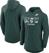 Nike Men's Nike Green Michigan State Spartans Legacy Tri-Blend Dri-FIT Long Sleeve Hoodie T-Shirt