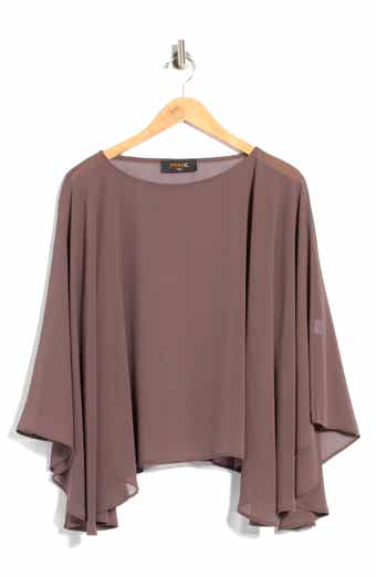 Sheer Chiffon Poncho Top
