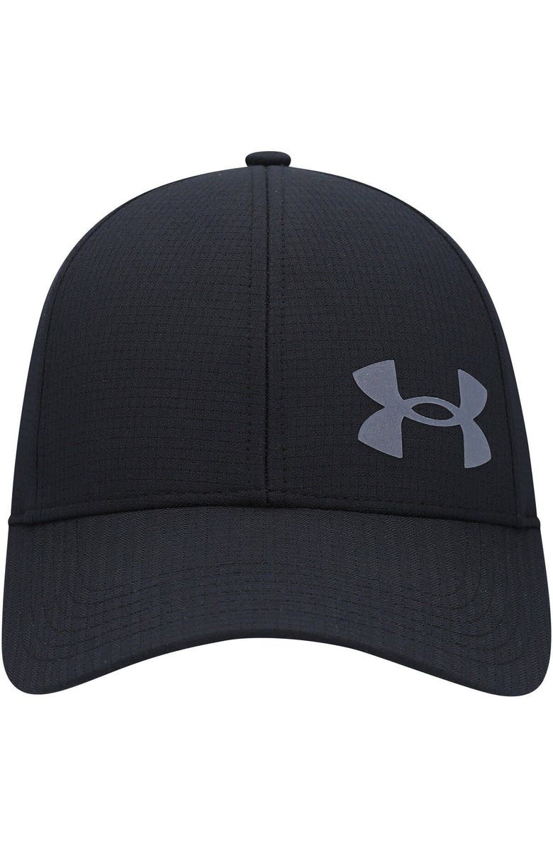 Under Armour Men's Under Armour Black Flawless Performance Flex Hat, Alternate, color,
