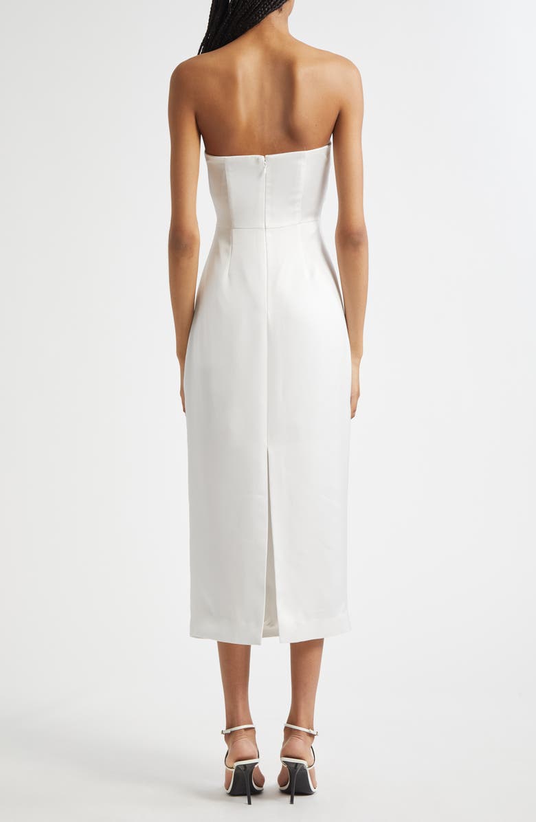 Ramy Brook Orion Strapless Midi Dress, Alternate, color, Ivory