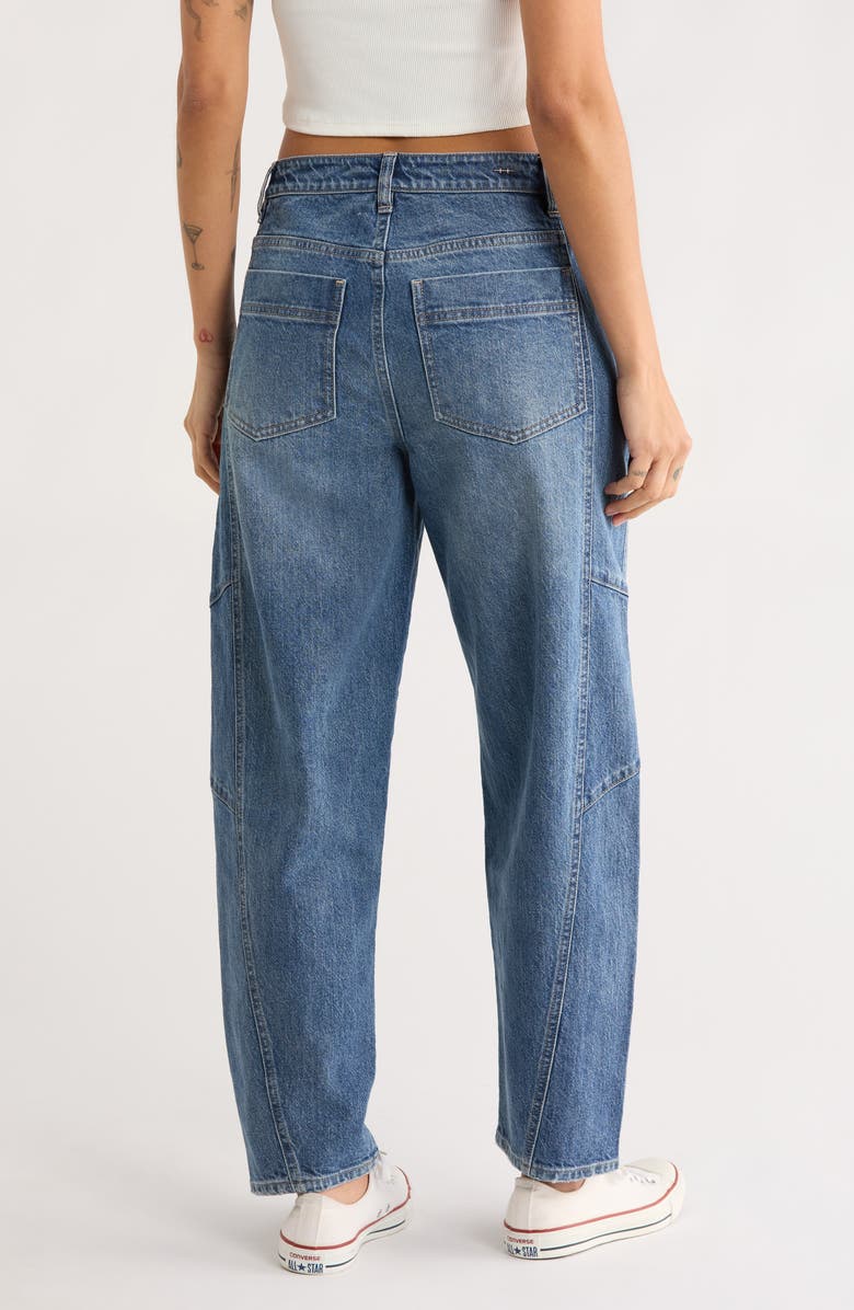 Habitual Brant High Waist Crop Barrel Jeans, Alternate, color, Spruce