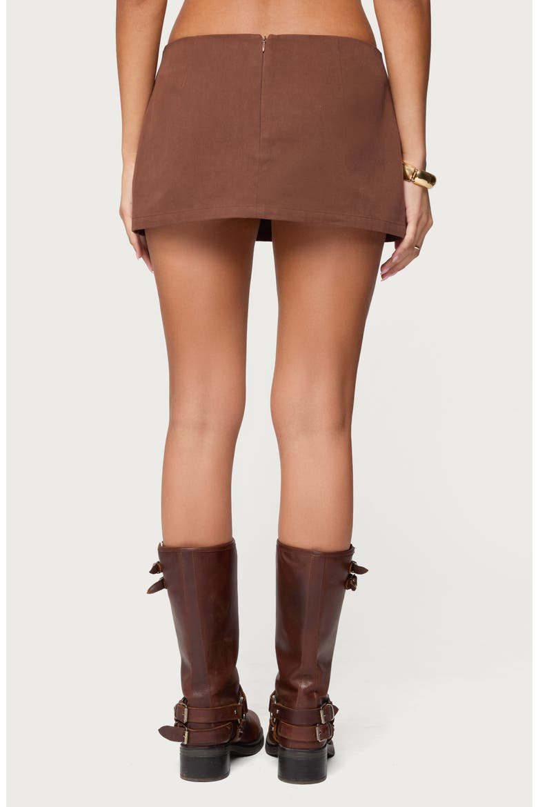 Monrow Micro Skort, Alternate, color, BROWN