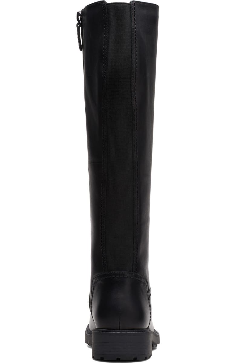 Clarks<sup>®</sup> Orinoco Rise Knee High Boot, Alternate, color, Black Leather