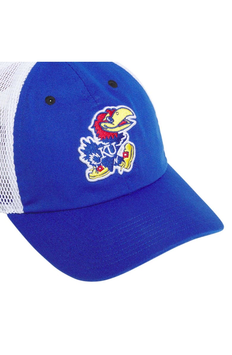 adidas Men's adidas Royal Kansas Jayhawks Mascot Slouch Trucker Adjustable Hat, Alternate, color, Royal