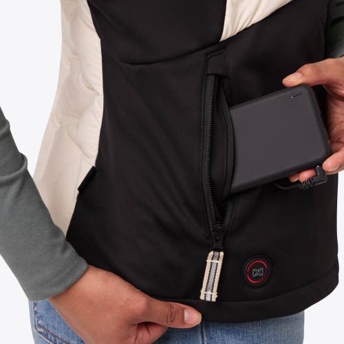 Mobile Warming Natural Down Hybrid Heated Vest In Multi
