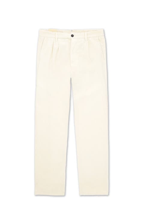 Pences Corduroy Pleated Trousers