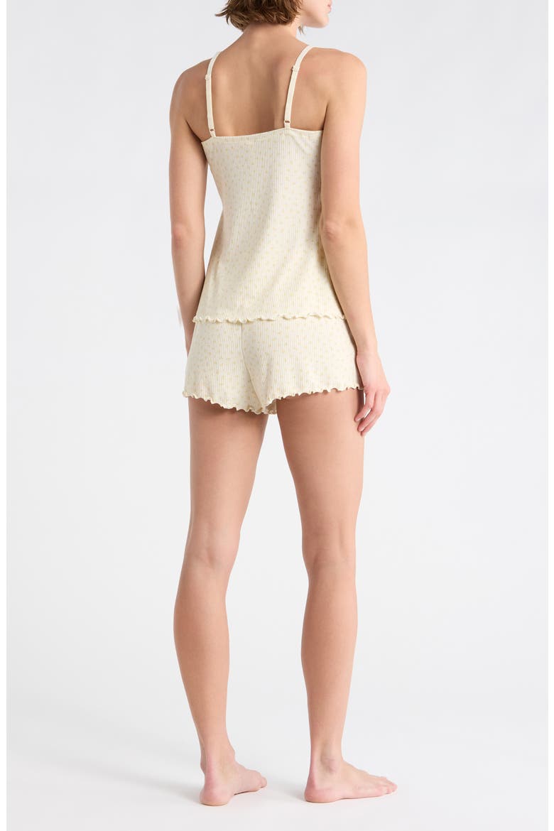 Lace Camisole & Short Pajamas, Alternate, color, YELLOW ROSES
