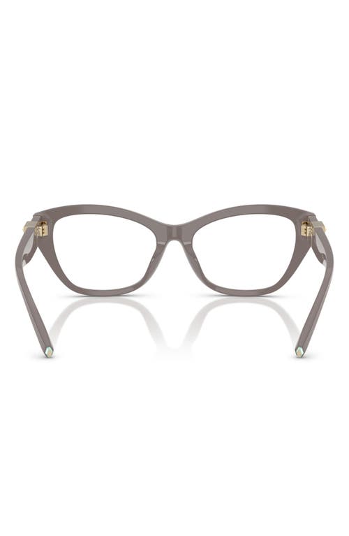 Tiffany & Co . 52mm Cat Eye Optical Glasses In Brown