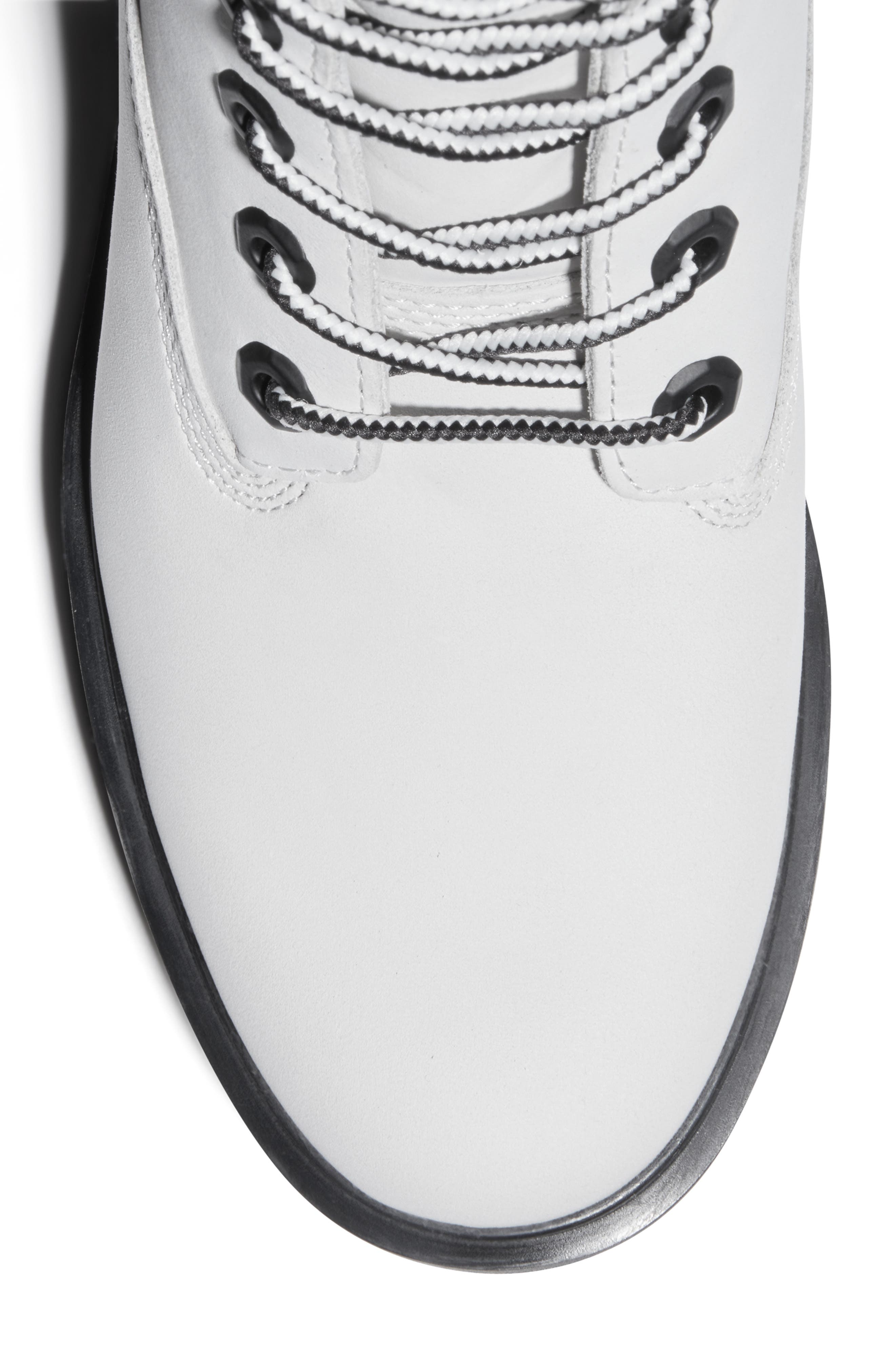 Timberland Kinsley Waterproof Combat Boot with Genuine Calf Hair Trim, Alternate, color, 