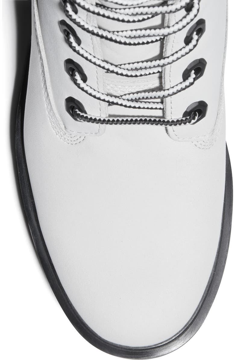 Timberland Kinsley Waterproof Combat Boot with Genuine Calf Hair Trim, Alternate, color,