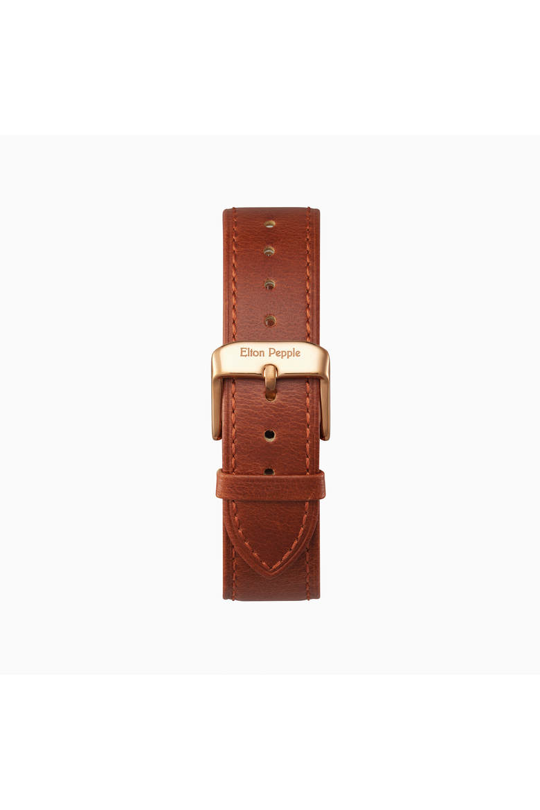 Women's Classic Oakton - Edgewater, 32mm, Alternate, color, Eggshell White/Brown/Rose Gold