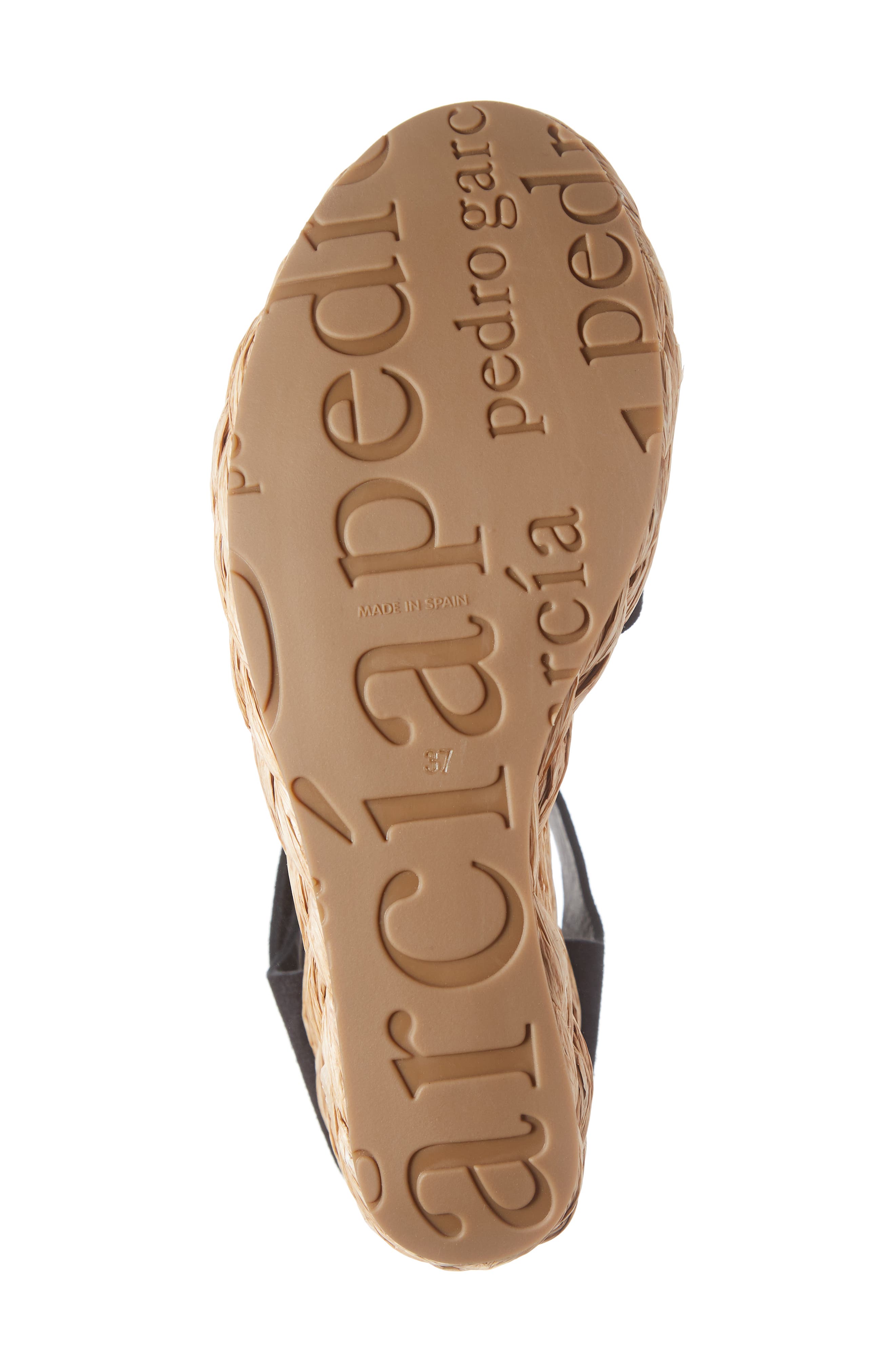 Pedro Garcia Dory Raffia Wedge Sandal, Alternate, color, 