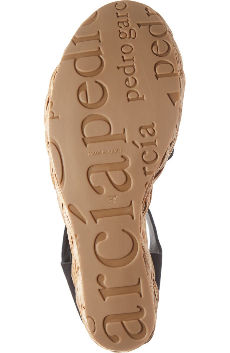 Pedro Garcia Dory Raffia Wedge Sandal, Alternate, color,