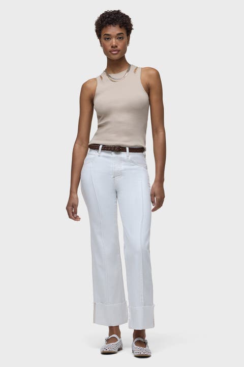 Rosie Pintucked Cuffed Wide Leg