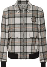 BILLIONAIRE Wool Check Jacket Crest Men