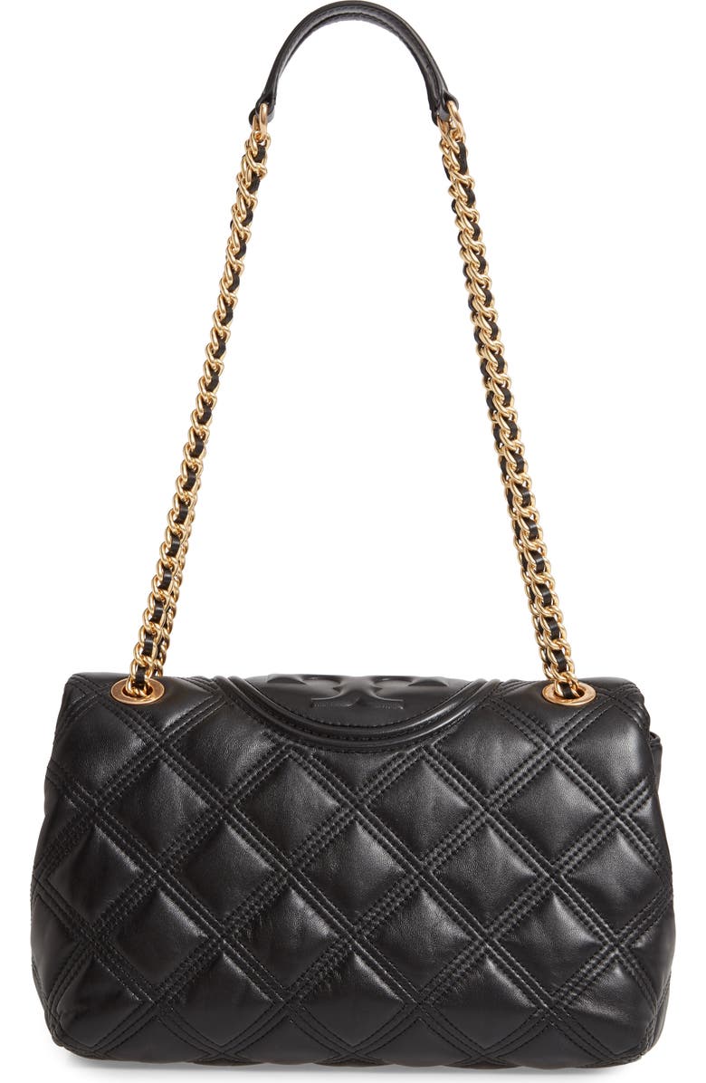 Tory Burch Fleming Soft Quilted Lambskin Leather Shoulder Bag, Alternate, color,