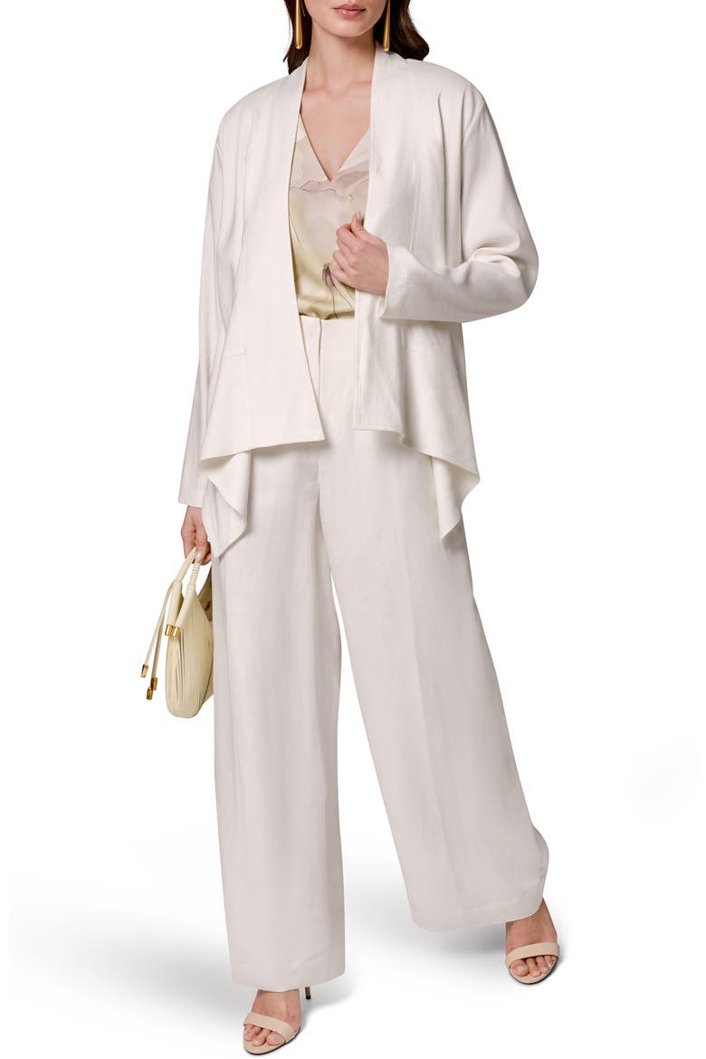 Drape Front Jacket, Alternate, color, CREAM