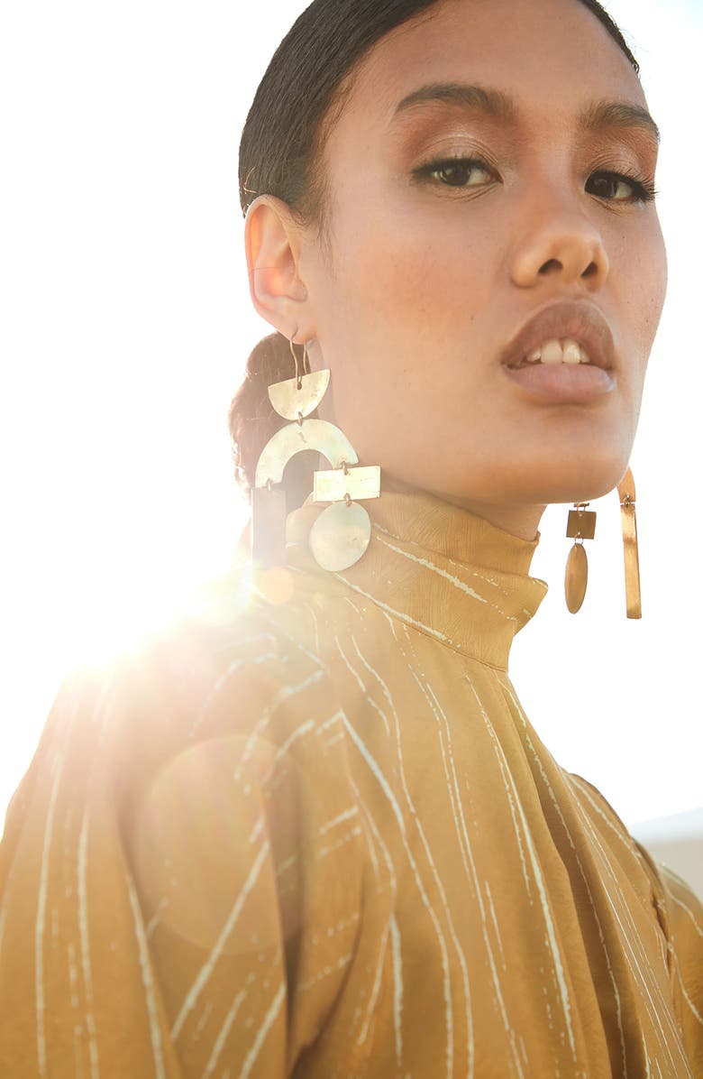 DIARRABLU Eva Mock Neck Top, Alternate, color,