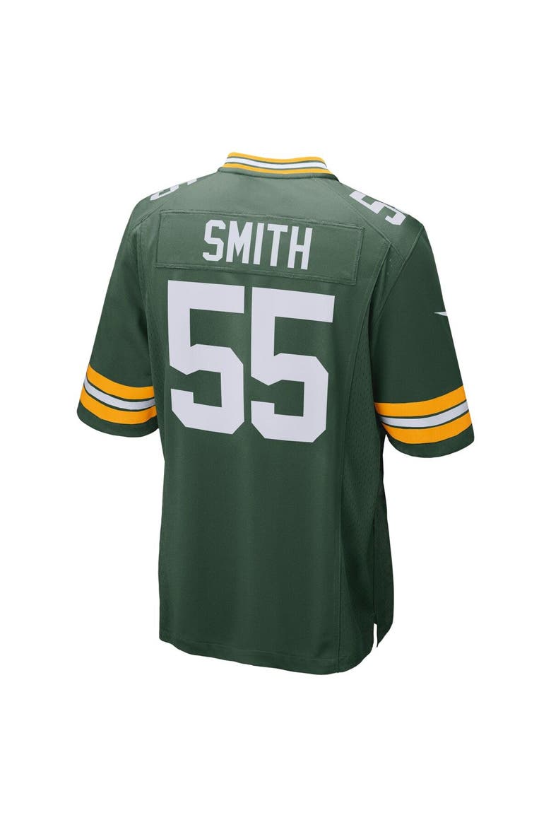 Men's Nike Za'Darius Smith Green Green Bay Packers Game Team Jersey, Alternate, color, Green