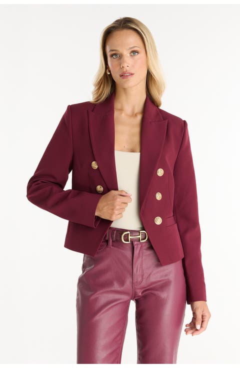 Gabrielle Tweed Double Breasted Blazer