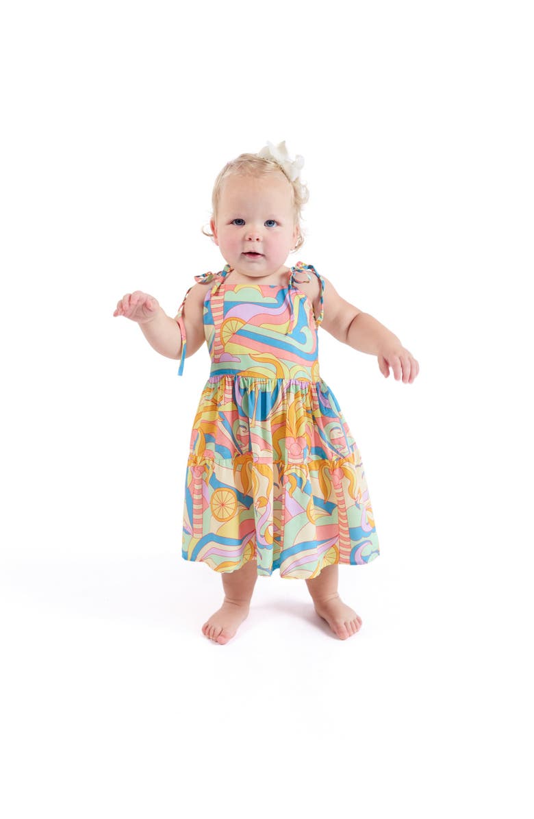 Kenny Flowers The Paradiso - Girls Resort Dress, Alternate, color, Yellow