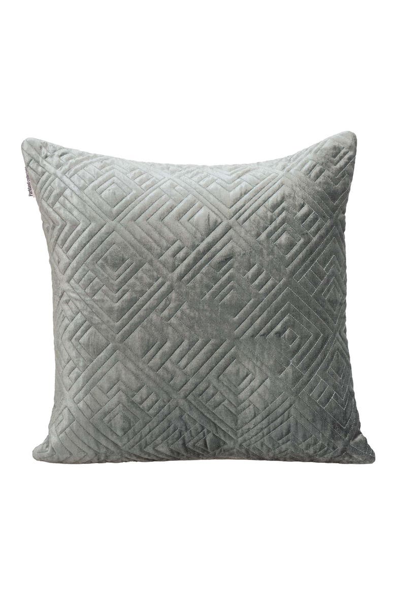 Eris Square Throw Pillow, Main, color, GRAY