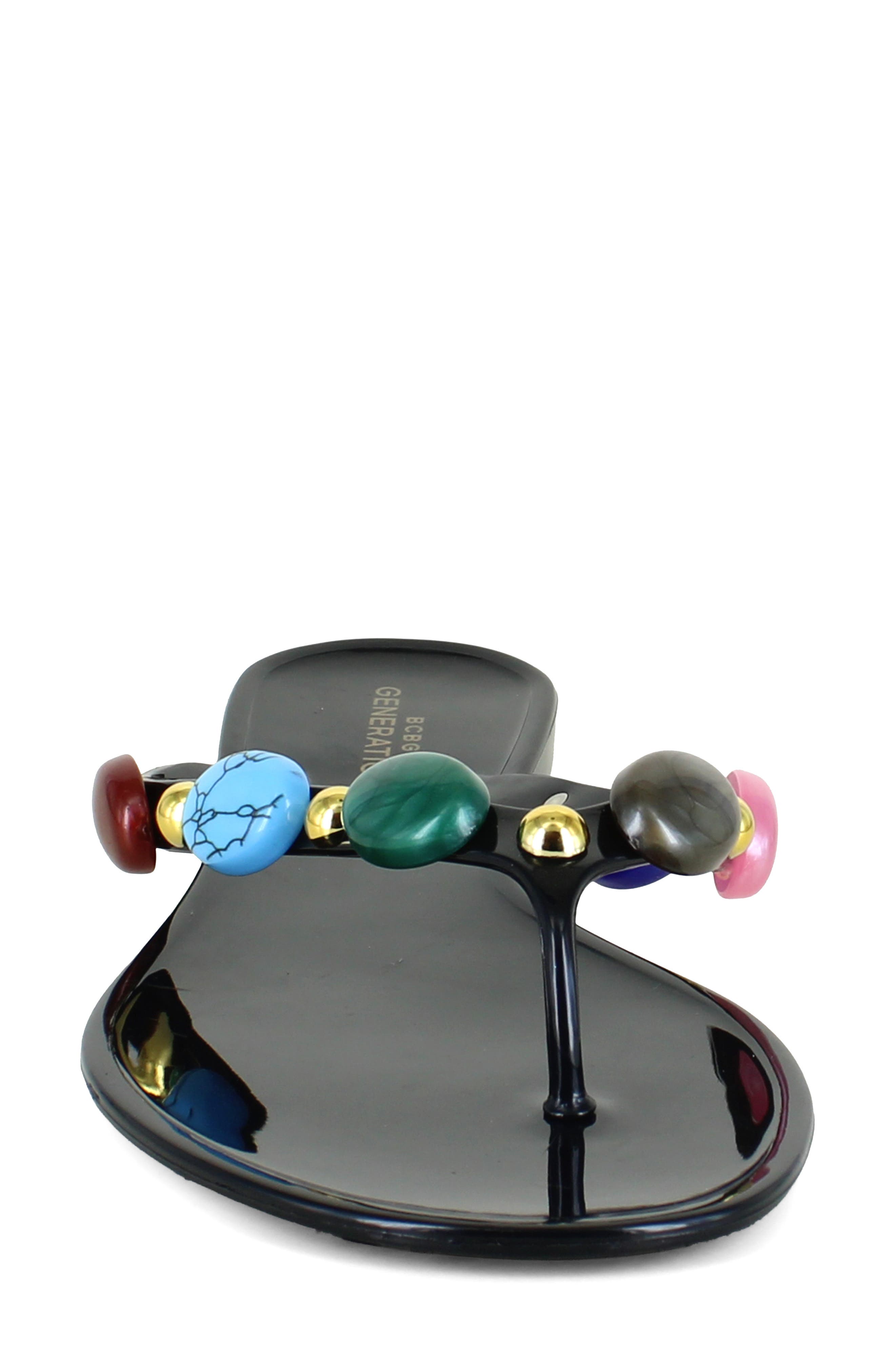 BCBGeneration Uleema Flip Flop, Alternate, color, Black