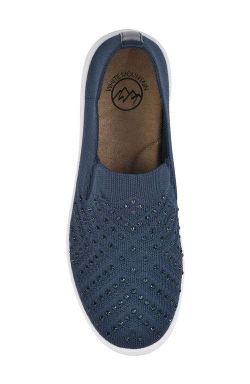 WHITE MOUNTAIN FOOTWEAR WHITE MOUNTAIN FOOTWEAR UPBRING RHINESTONE SLIP-ON