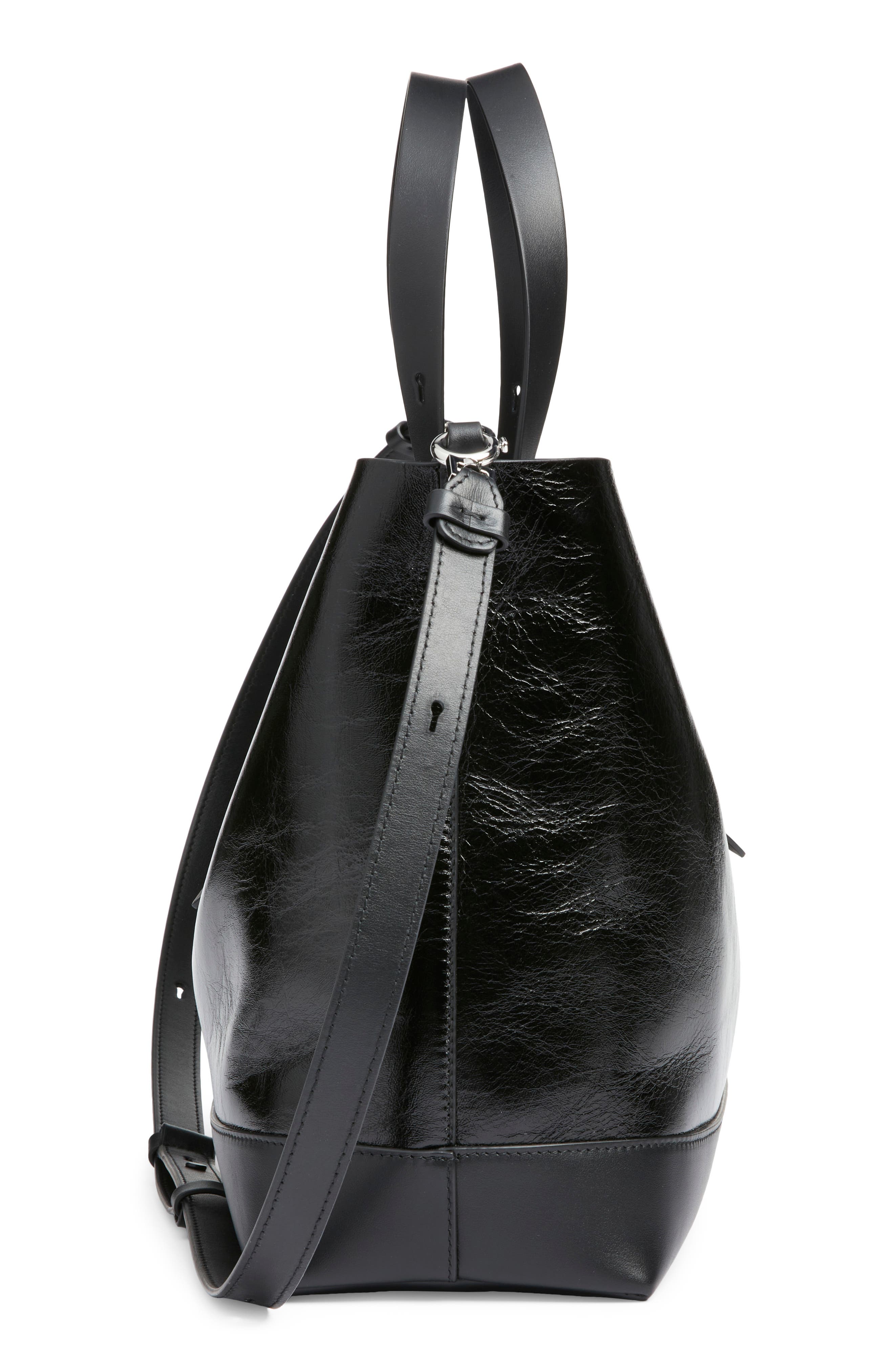 Maison Margiela Medium Horizontal Shopper, Alternate, color, Black/ Black