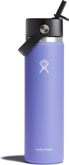 24-Ounce Wide Mouth Water Bottle with Straw Lid