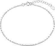 Argento Vivo Sterling Silver Silver Anklet