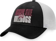 TOP OF THE WORLD Men's Top of the World Black/White Mississippi State Bulldogs Stockpile Trucker Snapback Hat