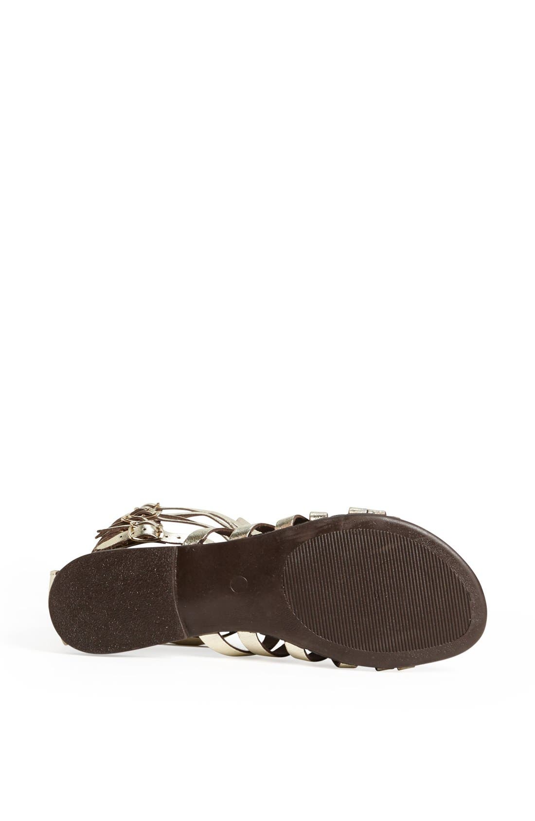 'Sparta' Sandal, Alternate, color, PLATINUM LEATHER
