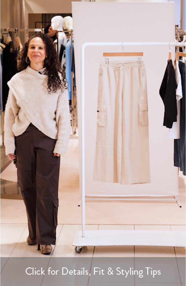 Kids' Wide Leg Drawstring Cargo Pants, sales video thumbnail