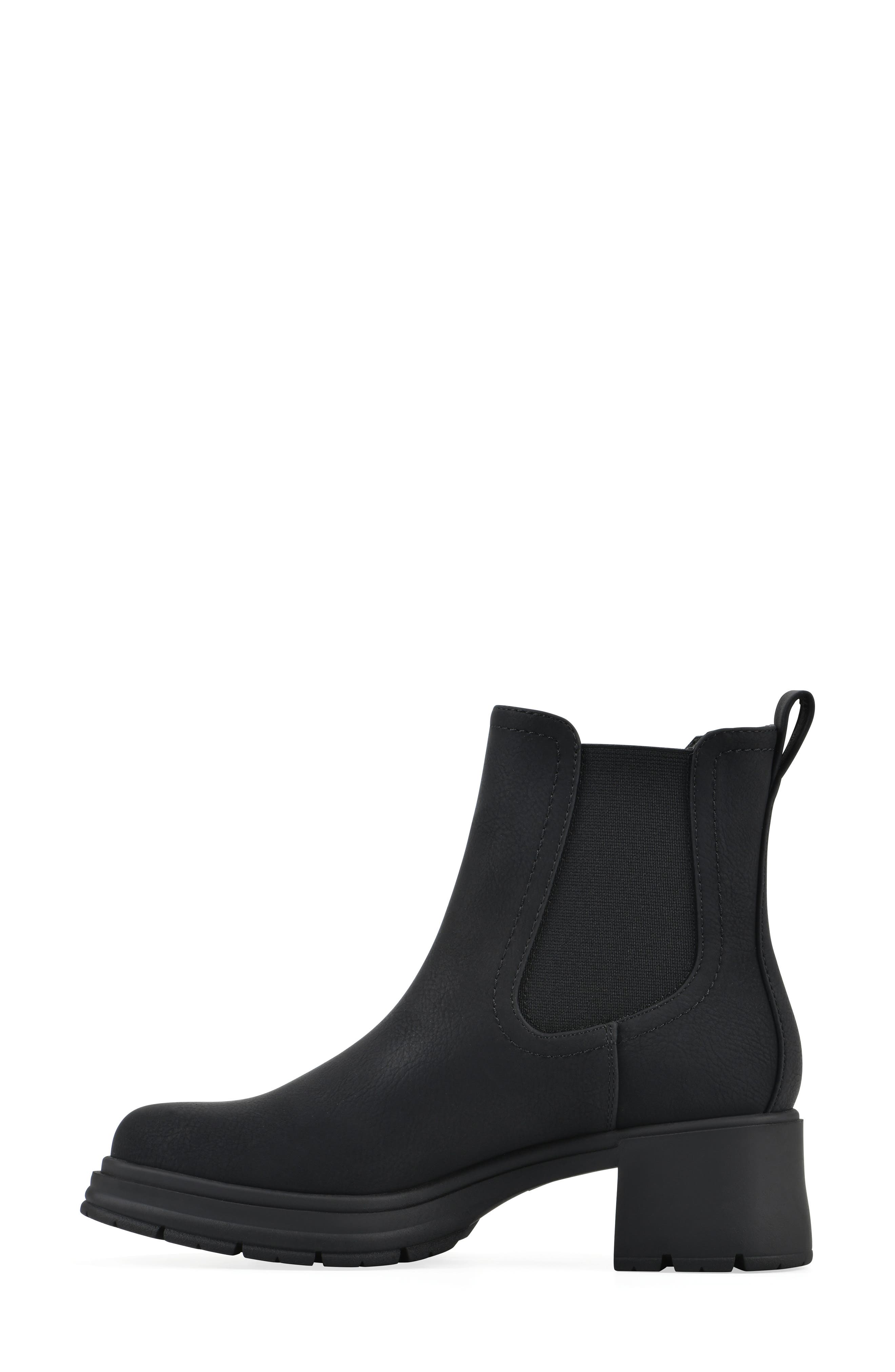 CLIFFS BY WHITE MOUNTAIN Mingo Chelsea Boot, Alternate, color, Black/ Nubuck
