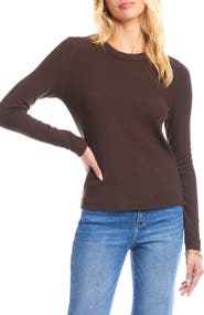 Karen Kane Long Sleeve Rib Top
