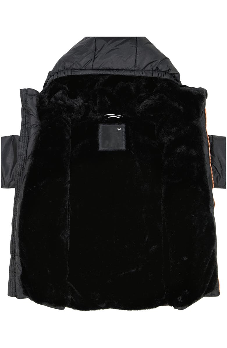 Under Armour Kids' Willow Water Repellent Faux Fur Lined Parka, Alternate, color, Black