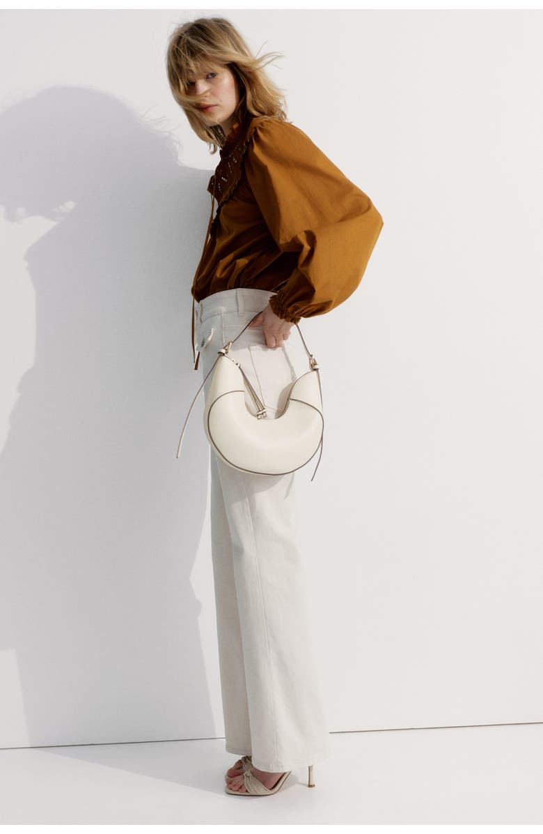 H&M Flared High Jeans, Alternate, color, White