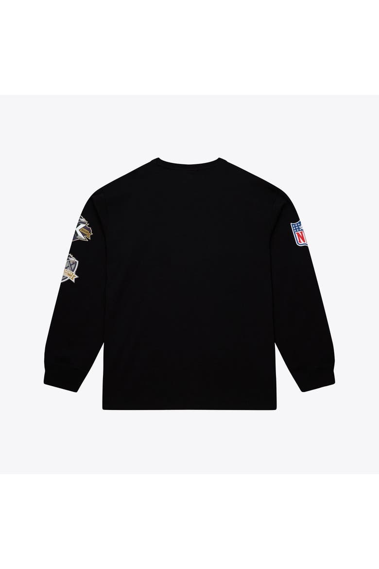 Men's Mitchell & Ness  Black Baltimore Ravens Big & Tall Training Camp Long Sleeve T-Shirt, Alternate, color, Black