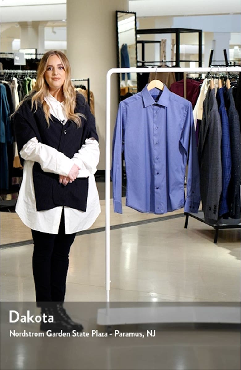 Trim Fit Neat Dress Shirt, sales video thumbnail