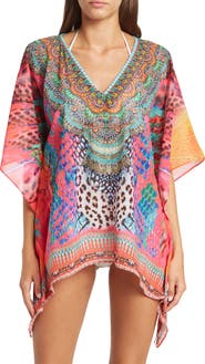 RANEES Printed Poncho