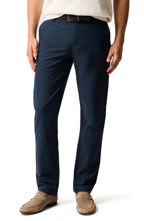 Gunn Flat Front Stretch Cotton Suit Pants (Regular & Big)